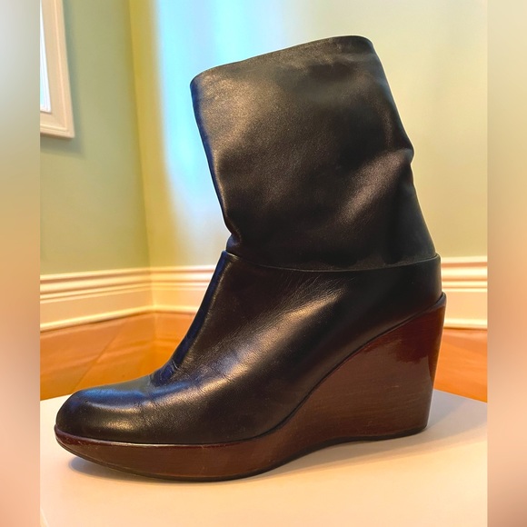 Stuart Weitzman wedge leather bootie - Picture 3 of 5